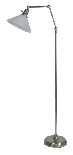 Otis One Light Floor Lamp in Satin Nickel (30|OT600-SN-WT)