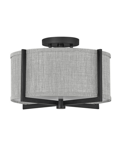 Axis Heathered Gray LED Semi-Flush Mount in Black (13|41705BK)