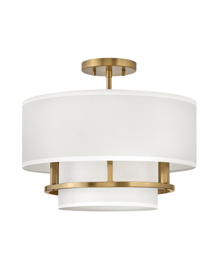 Graham LED Semi-Flush Mount in Lacquered Brass (13|38893LCB)