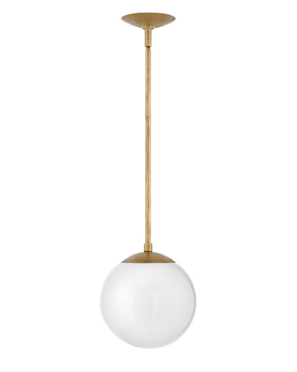 Warby LED Pendant in Heritage Brass (13|3747HB-WH)
