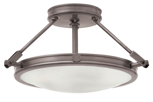 Collier LED Semi-Flush Mount in Antique Nickel (13|3381AN)