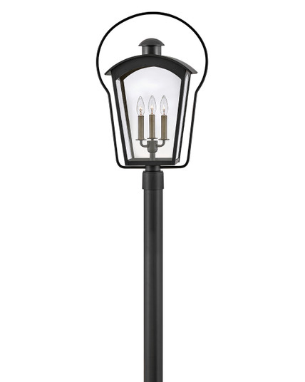 Yale LED Post Top or Pier Mount Lantern in Black (13|13301BK)