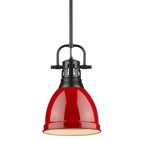 Duncan BLK One Light Pendant in Matte Black (62|3604-S BLK-RD)