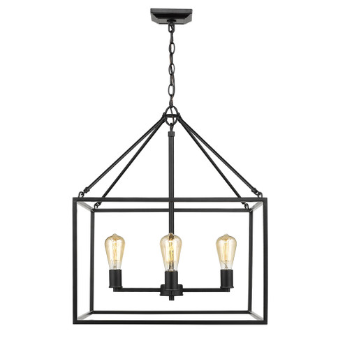 Wesson Four Light Chandelier in Matte Black (62|2072-4 BLK)