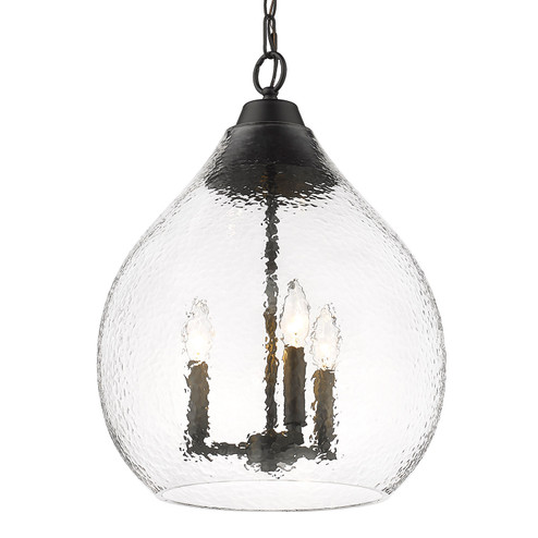 Ariella BLK Three Light Pendant in Matte Black (62|1094-3P BLK-HCG)