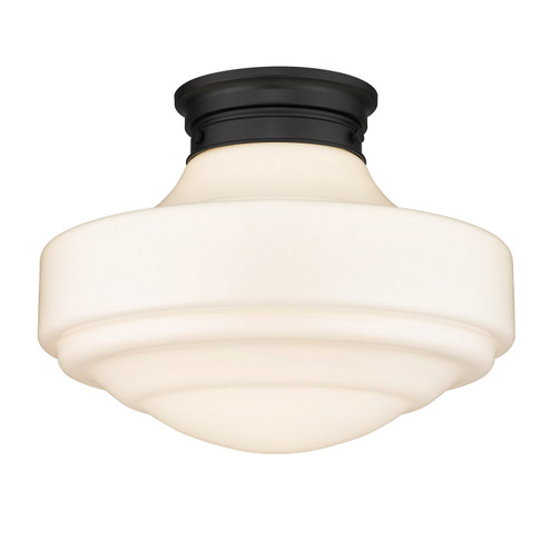 Ingalls One Light Semi-Flush Mount in Matte Black (62|0508-LSF BLK-VMG)