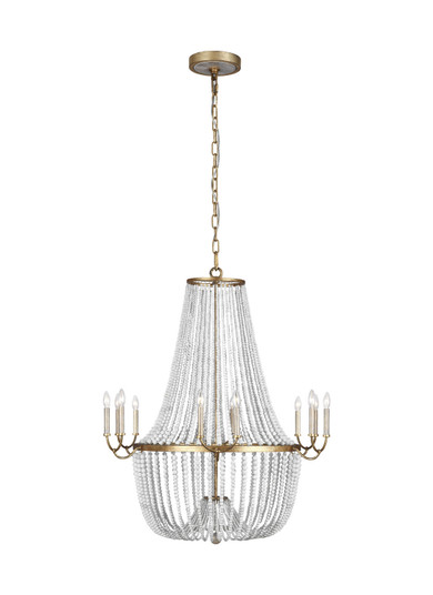 Marielle 12 Light Chandelier in Antique Gild (1|F3281/12ADB)