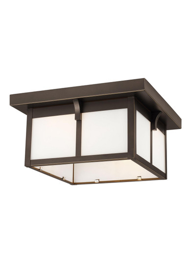 Tomek Two Light Outdoor Flush Mount in Antique Bronze (1|7852702EN3-71)