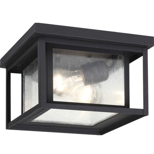 Hunnington Two Light Outdoor Flush Mount in Black (1|78027-12)