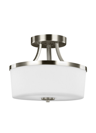 Hettinger Two Light Semi-Flush Convertible Pendant in Brushed Nickel (1|7739102EN3-962)