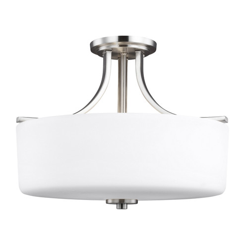 Canfield Three Light Semi-Flush Mount in Brushed Nickel (1|7728803EN3-962)