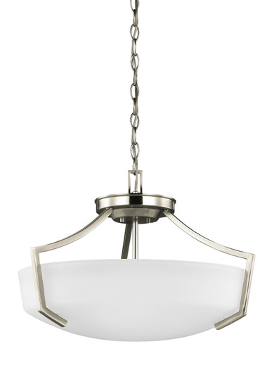 Hanford Three Light Semi-Flush Convertible Pendant in Brushed Nickel (1|7724503-962)