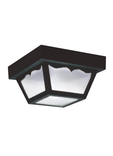 Outdoor Ceiling One Light Outdoor Flush Mount in Black (1|7567EN3-32)