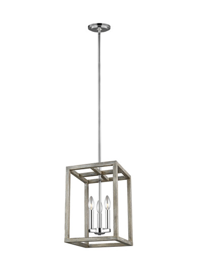 Moffet Street Three Light Hall / Foyer Pendant in Washed Pine (1|5134503-872)
