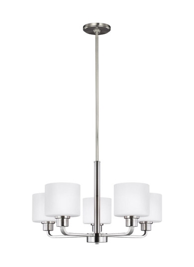 Canfield Five Light Chandelier in Brushed Nickel (1|3128805EN3-962)