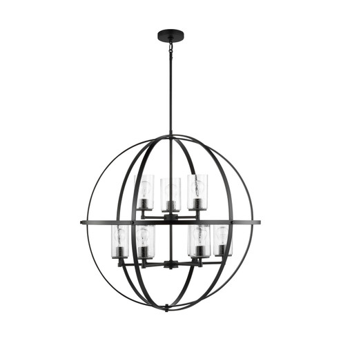 Alturas Nine Light Chandelier in Midnight Black (1|3124679-112)