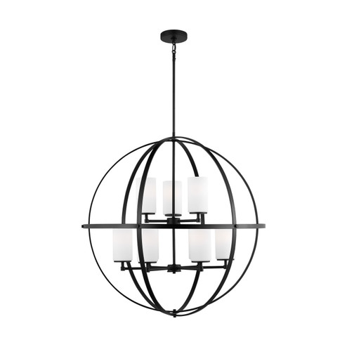 Alturas Nine Light Chandelier in Midnight Black (1|3124609-112)