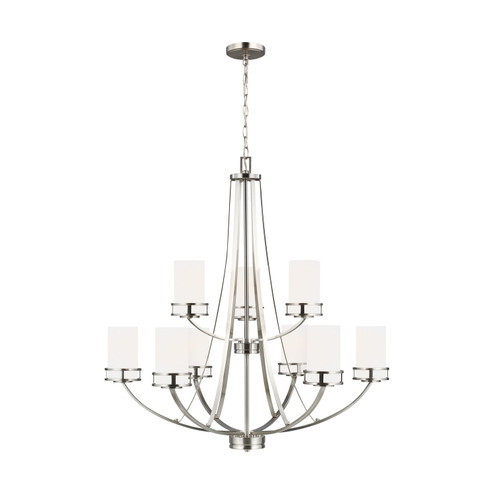 Robie Nine Light Chandelier in Brushed Nickel (1|3121609-962)