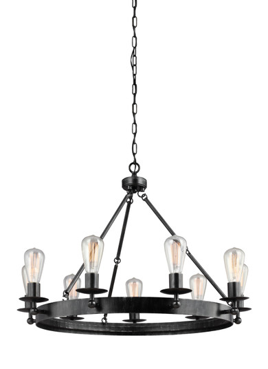 Ravenwood Manor Nine Light Chandelier in Stardust (1|3110209-846)