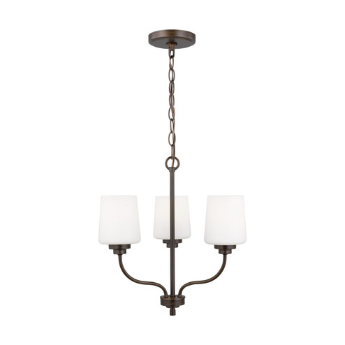 Windom Three Light Chandelier in Bronze (1|3102803EN3-710)