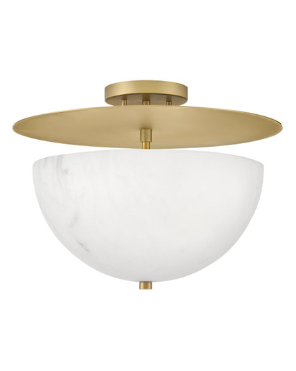 Inez LED Semi-Flush Mount in Lacquered Brass (138|FR41023LCB)