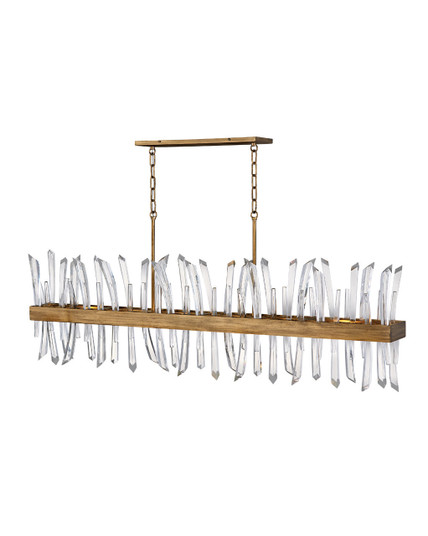 Revel LED Linear Chandelier in Burnished Gold (138|FR30909BNG)