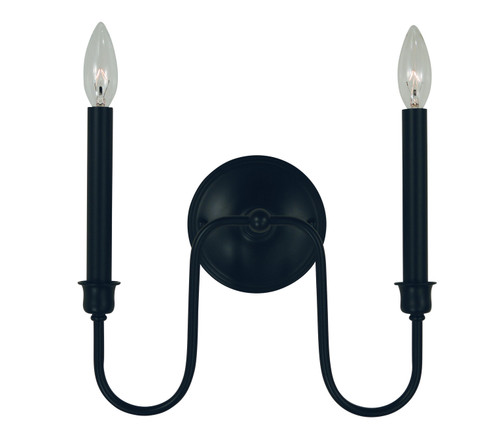 Jasper Two Light Wall Sconce in Matte Black (8|L1132 MBLACK)