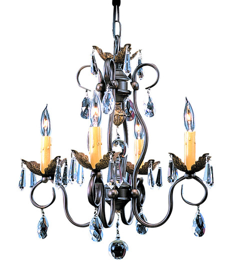 Liebestraum Four Light Chandelier in Mahogany Bronze (8|9904 MB)