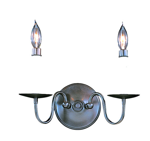 Jamestown Two Light Wall Sconce in Satin Pewter (8|9222 SP)