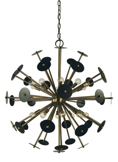 Apogee 20 Light Chandelier in Polished Nickel with Satin Pewter Accents (8|4978 PN/SP)