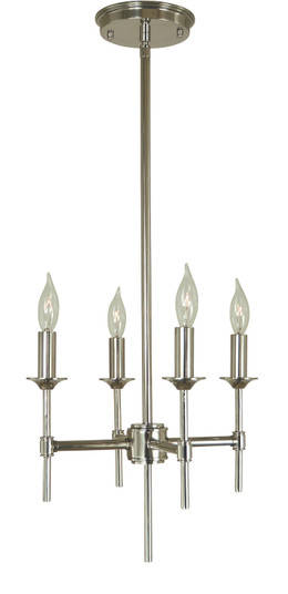 Chandler Four Light Chandelier in Polished Nickel (8|4694 PN)