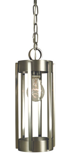 Pantheon One Light Pendant in Polished Nickel with Matte Black (8|4661 PN/MBLACK)