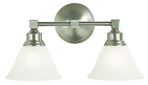 Taylor Two Light Wall Sconce in Brushed Nickel with Champagne Marble Glass Shade (8|2422 BN/CM)