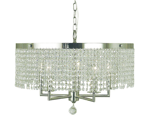Princessa Five Light Chandelier in Polished Silver (8|2276 PS)