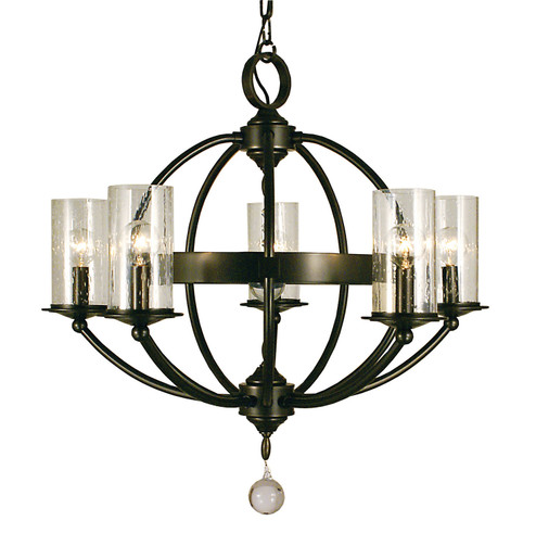 Compass Five Light Chandelier in Polished Nickel (8|1075 PN)