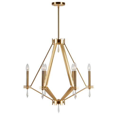 Robin Six Light Chandelier in Soft Gold (112|7143-06-12)