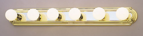 Vanity BB Six Light Bath Strip in Polished Brass and Chrome (112|5245-06-25)