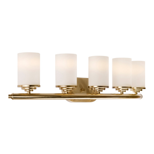 Ames Five Light Bath Vanity Light in Soft Gold (112|5105-05-12)