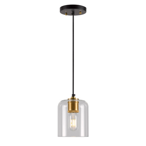 Tyrone One Light Pendant in Black and Soft Gold (112|2724-01-62)