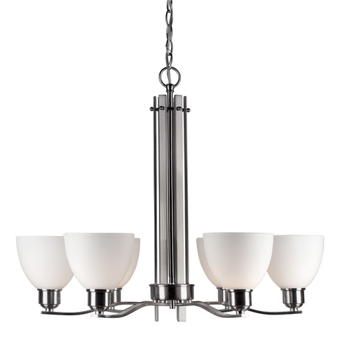 Six Light Chandelier in Brushed Nickel (112|2644-06-55)