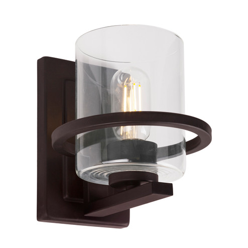 Halo One Light Wall Sconce in Black (112|2404-01-04)