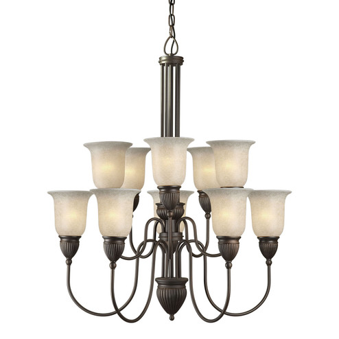 Family Number 451 Ten Light Chandelier in Antique Bronze (112|2352-10-32)