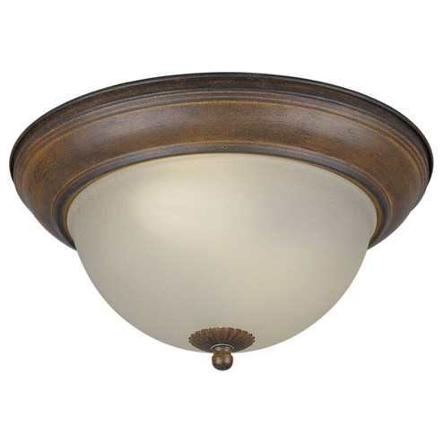 Family Number 93 Rustic Sienna Two Light Flush Mount in Rustic Sienna (112|20008-02-41)