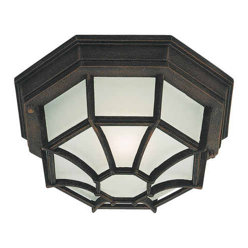 One Light Outdoor Flush Mount in Painted Rust (112|17005-01-28)