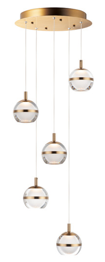 Swank LED Pendant in Natural Aged Brass (86|E24595-93NAB)