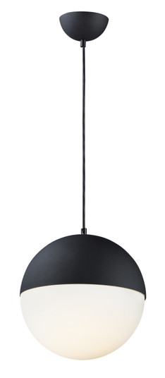 Half Moon LED Pendant in Black (86|E20366-92BK)