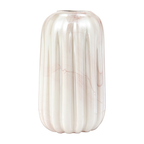 Amplitude Vase in Marbled Pink (45|S0047-8085)