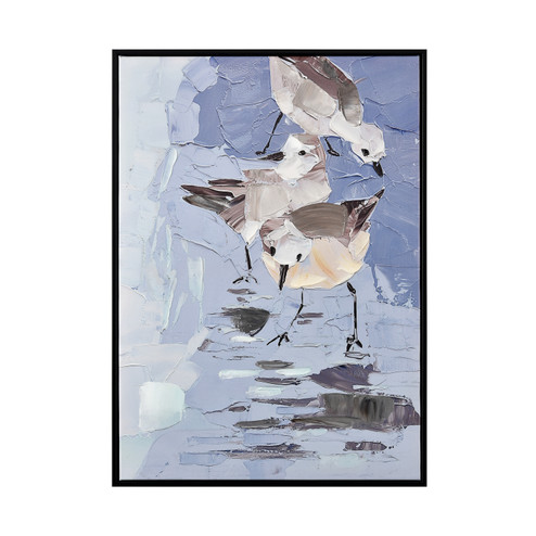 Seagull Abstract Framed Wall Art in Blue (45|S0017-10704)