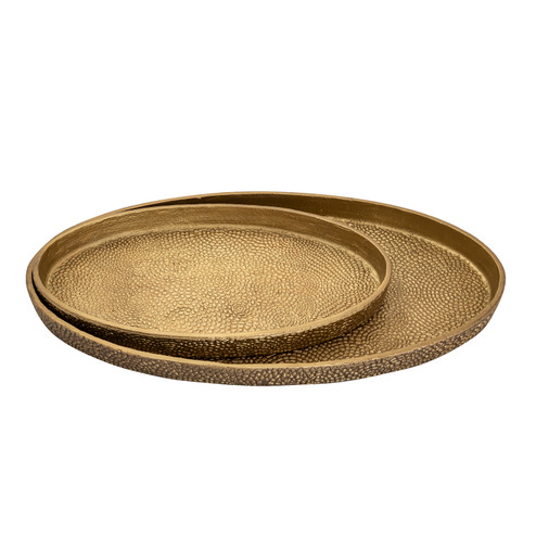 Oval Pebble Tray in Antique Brass (45|H0807-10655/S2)