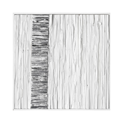 Stripe Wood Wall Art in White (45|H0036-9737)